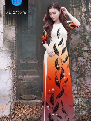 Vải áo dài hình lá mới ra AD 5756 22 1561673004 484 Vai ao dai hinh la moi ra AD 5756