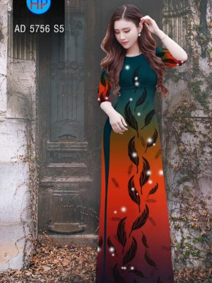 Vải áo dài hình lá mới ra AD 5756 27 1561673005 485 Vai ao dai hinh la moi ra AD 5756