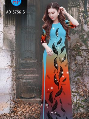 Vải áo dài hình lá mới ra AD 5756 25 1561673005 809 Vai ao dai hinh la moi ra AD 5756