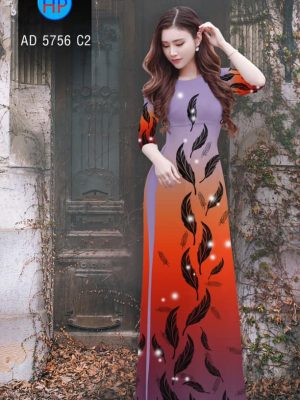 Vải áo dài hình lá mới ra AD 5756 33 1561673006 449 Vai ao dai hinh la moi ra AD 5756