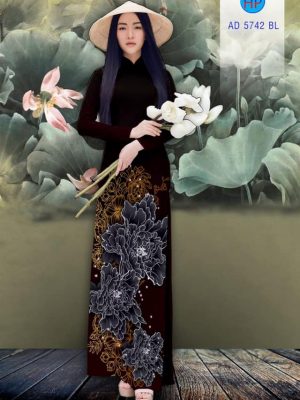 Vải áo dài Hoa Mẫu Đơn đẹp sang kiểu mới AD 5742 35 1561673983 26 Vai ao dai Hoa Mau Don dep sang kieu moi