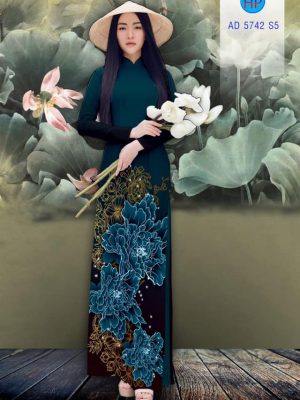 Vải áo dài Hoa Mẫu Đơn đẹp sang kiểu mới AD 5742 25 1561673983 643 Vai ao dai Hoa Mau Don dep sang kieu moi