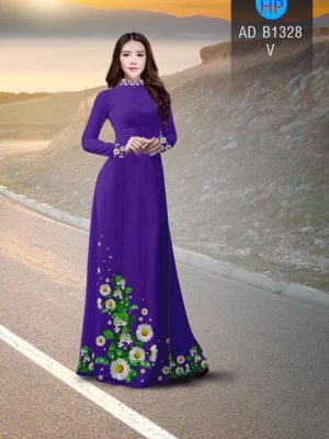 Vải áo dài hoa Cúc hoạ mi thiết kế 2019 AD B1328 19 1561705393 338 Vai ao dai hoa Cuc hoa mi thiet ke 2019