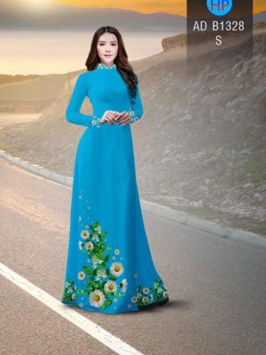 Vải áo dài hoa Cúc hoạ mi thiết kế 2019 AD B1328 23 1561705393 964 Vai ao dai hoa Cuc hoa mi thiet ke 2019