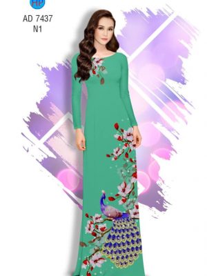 Vải áo dài Công và Hoa Đào kiểu mới AD 7437 21 1561711051 439 Vai ao dai Cong va Hoa Dao kieu moi AD