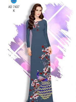 Vải áo dài Công và Hoa Đào kiểu mới AD 7437 30 1561711051 808 Vai ao dai Cong va Hoa Dao kieu moi AD