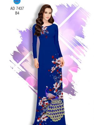 Vải áo dài Công và Hoa Đào kiểu mới AD 7437 37 1561711051 956 Vai ao dai Cong va Hoa Dao kieu moi AD