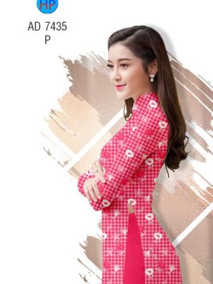 Vải áo dài Hoa đều trên nền caro thiết kế 2019 AD 7435 20 1561712959 316 Vai ao dai Hoa deu tren nen caro thiet ke