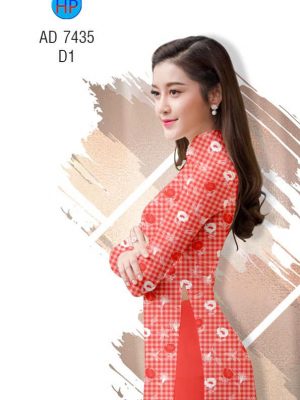 Vải áo dài Hoa đều trên nền caro thiết kế 2019 AD 7435 27 1561712959 651 Vai ao dai Hoa deu tren nen caro thiet ke