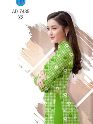 Vải áo dài Hoa đều trên nền caro thiết kế 2019 AD 7435 30 1561712959 679 Vai ao dai Hoa deu tren nen caro thiet ke