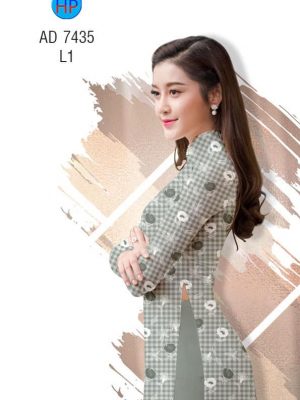 Vải áo dài Hoa đều trên nền caro thiết kế 2019 AD 7435 28 1561712959 926 Vai ao dai Hoa deu tren nen caro thiet ke