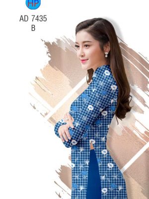 Vải áo dài Hoa đều trên nền caro thiết kế 2019 AD 7435 35 1561712960 173 Vai ao dai Hoa deu tren nen caro thiet ke