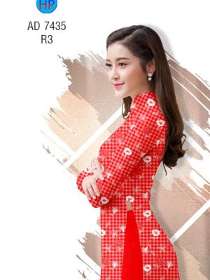 Vải áo dài Hoa đều trên nền caro thiết kế 2019 AD 7435 34 1561712960 674 Vai ao dai Hoa deu tren nen caro thiet ke