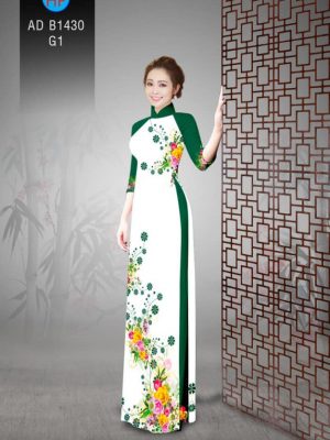 Vải áo dài hoa 3D trên dưới mới ra AD B1430 30 1561723588 593 Vai ao dai hoa 3D tren duoi moi ra AD