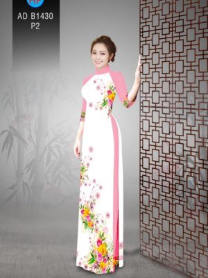 Vải áo dài hoa 3D trên dưới mới ra AD B1430 27 1561723588 645 Vai ao dai hoa 3D tren duoi moi ra AD