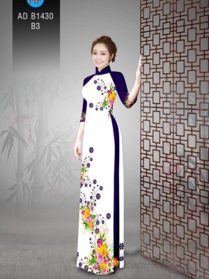 Vải áo dài hoa 3D trên dưới mới ra AD B1430 24 1561723588 686 Vai ao dai hoa 3D tren duoi moi ra AD