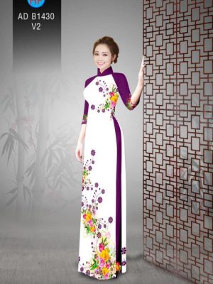 Vải áo dài hoa 3D trên dưới mới ra AD B1430 33 1561723588 747 Vai ao dai hoa 3D tren duoi moi ra AD