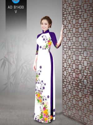 Vải áo dài hoa 3D trên dưới mới ra AD B1430 32 1561723588 750 Vai ao dai hoa 3D tren duoi moi ra AD