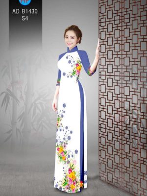 Vải áo dài hoa 3D trên dưới mới ra AD B1430 26 1561723588 910 Vai ao dai hoa 3D tren duoi moi ra AD