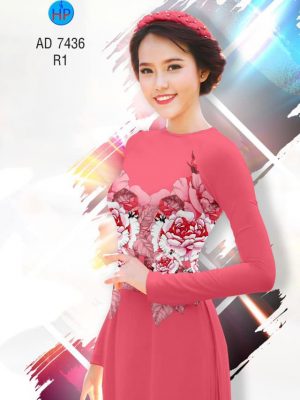 Vải áo dài Hoa hồng kiểu mới AD 7436 27 1561723708 447 Vai ao dai Hoa hong kieu moi AD 7436