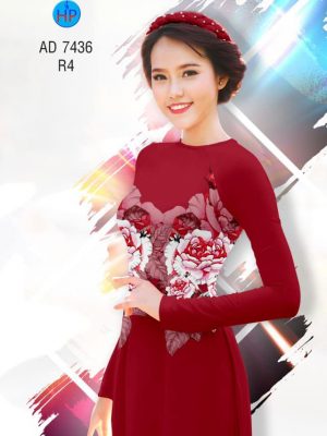 Vải áo dài Hoa hồng kiểu mới AD 7436 34 1561723708 701 Vai ao dai Hoa hong kieu moi AD 7436