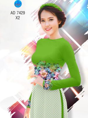 Vải áo dài hoa và chấm bi thiết kế 2019 AD 7429 26 1561728666 459 Vai ao dai hoa va cham bi thiet ke 2019