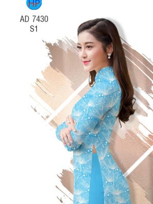 Vải áo dài hoa Bồ công anh kiểu mới AD 7430 22 1561729149 911 Vai ao dai hoa Bo cong anh kieu moi AD