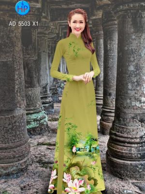 Vải áo dài hoa Sen kiểu mới AD 5503 35 1561729270 452 Vai ao dai hoa Sen kieu moi AD 5503