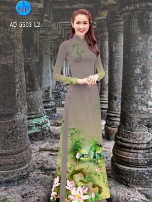 Vải áo dài hoa Sen kiểu mới AD 5503 24 1561729270 594 Vai ao dai hoa Sen kieu moi AD 5503