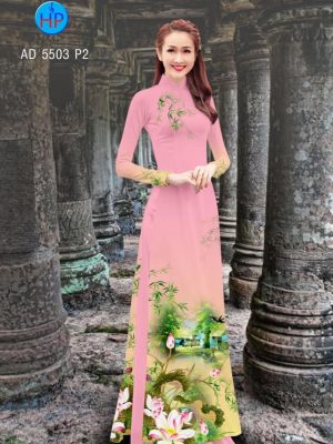 Vải áo dài hoa Sen kiểu mới AD 5503 21 1561729270 606 Vai ao dai hoa Sen kieu moi AD 5503