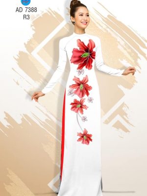 Vải áo dài Hoa in 3D kiểu mới AD 7388 21 1561729754 124 Vai ao dai Hoa in 3D kieu moi AD 7388