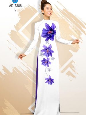 Vải áo dài Hoa in 3D kiểu mới AD 7388 24 1561729754 222 Vai ao dai Hoa in 3D kieu moi AD 7388