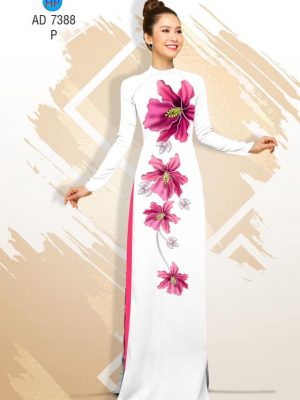 Vải áo dài Hoa in 3D kiểu mới AD 7388 29 1561729754 487 Vai ao dai Hoa in 3D kieu moi AD 7388