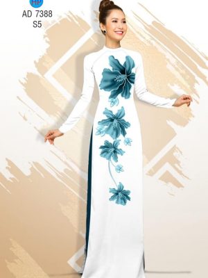 Vải áo dài Hoa in 3D kiểu mới AD 7388 22 1561729754 4 Vai ao dai Hoa in 3D kieu moi AD 7388
