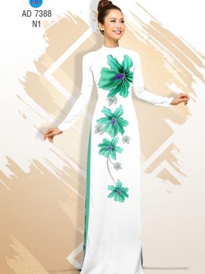 Vải áo dài Hoa in 3D kiểu mới AD 7388 33 1561729755 496 Vai ao dai Hoa in 3D kieu moi AD 7388
