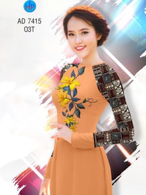 Vải áo dài hoa Cúc và Hoa văn thổ cẩm mới ra AD 7415 28 1561757404 120 Vai ao dai hoa Cuc va Hoa van tho cam