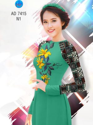 Vải áo dài hoa Cúc và Hoa văn thổ cẩm mới ra AD 7415 34 1561757404 298 Vai ao dai hoa Cuc va Hoa van tho cam