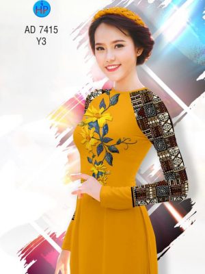 Vải áo dài hoa Cúc và Hoa văn thổ cẩm mới ra AD 7415 27 1561757404 402 Vai ao dai hoa Cuc va Hoa van tho cam