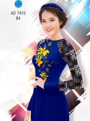 Vải áo dài hoa Cúc và Hoa văn thổ cẩm mới ra AD 7415 37 1561757404 710 Vai ao dai hoa Cuc va Hoa van tho cam