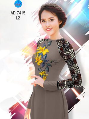 Vải áo dài hoa Cúc và Hoa văn thổ cẩm mới ra AD 7415 35 1561757404 843 Vai ao dai hoa Cuc va Hoa van tho cam