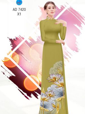 Vải áo dai hình hoa Sen kiểu mới AD 7420 30 1561763168 250 Vai ao dai hinh hoa Sen kieu moi AD 7420