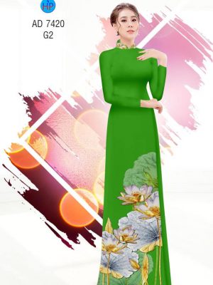Vải áo dai hình hoa Sen kiểu mới AD 7420 22 1561763168 935 Vai ao dai hinh hoa Sen kieu moi AD 7420