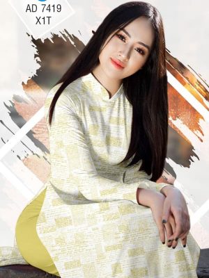 Vải áo dài hình Báo chí kiểu mới AD 7419 24 1561763400 912 Vai ao dai hinh Bao chi kieu moi AD 7419