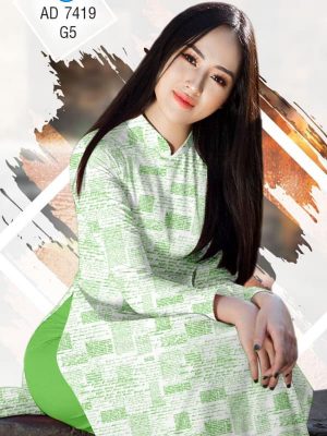 Vải áo dài hình Báo chí kiểu mới AD 7419 32 1561763401 779 Vai ao dai hinh Bao chi kieu moi AD 7419
