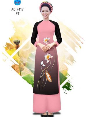 Vải Áo dài hoa Sen thiết kế 2019 AD 7417 23 1561764633 253 Vai Ao dai hoa Sen thiet ke 2019 AD 7417