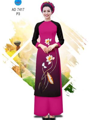 Vải Áo dài hoa Sen thiết kế 2019 AD 7417 22 1561764633 741 Vai Ao dai hoa Sen thiet ke 2019 AD 7417
