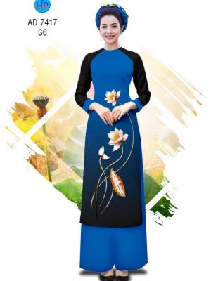 Vải Áo dài hoa Sen thiết kế 2019 AD 7417 31 1561764634 561 Vai Ao dai hoa Sen thiet ke 2019 AD 7417