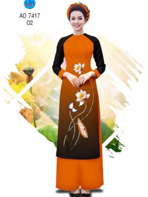 Vải Áo dài hoa Sen thiết kế 2019 AD 7417 27 1561764634 781 Vai Ao dai hoa Sen thiet ke 2019 AD 7417