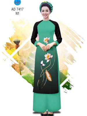 Vải Áo dài hoa Sen thiết kế 2019 AD 7417 28 1561764634 835 Vai Ao dai hoa Sen thiet ke 2019 AD 7417