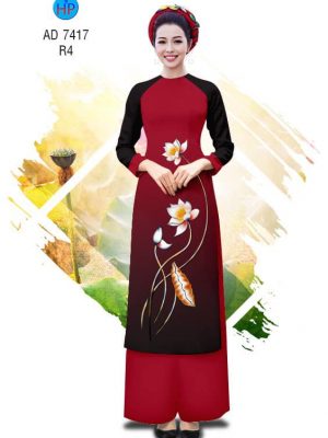 Vải Áo dài hoa Sen thiết kế 2019 AD 7417 26 1561764634 911 Vai Ao dai hoa Sen thiet ke 2019 AD 7417